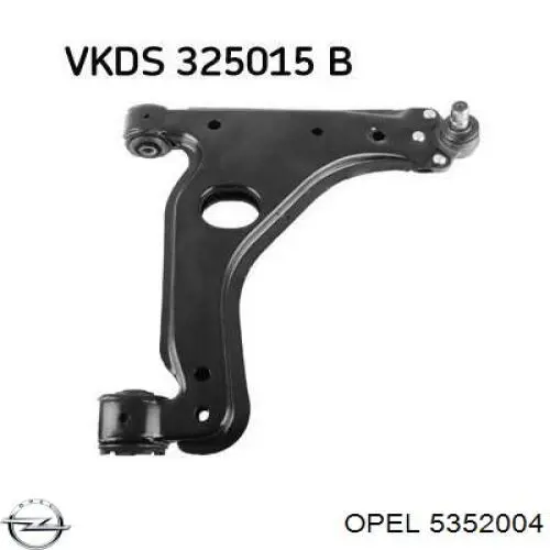Do koszyka 5352004 Opel Wahacz zawieszenia przedniego dolny prawy