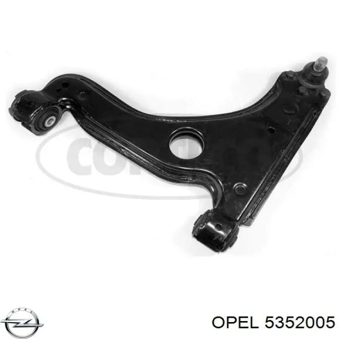 Do koszyka 5352005 Opel Wahacz zawieszenia przedniego dolny lewy