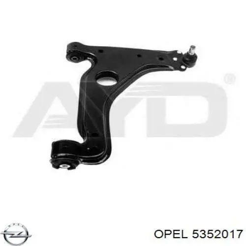 Wahacz zawieszenia przedniego dolny prawy Opel 5352017 cena, od 53,31 USD
