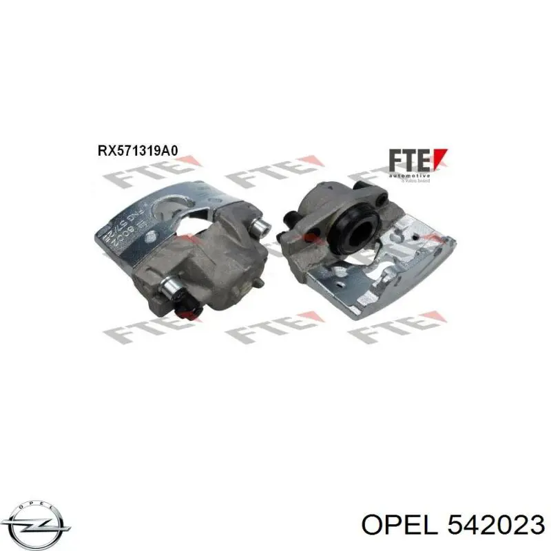 Zacisk hamulcowy przedni lewy Opel 542023 cena, od 62,99 USD