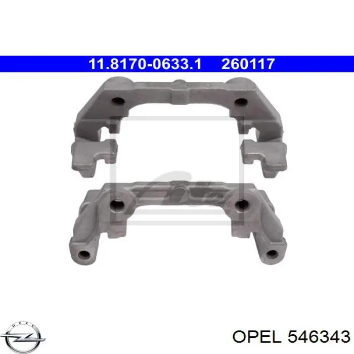 Jarzmo zacisku hamulcowego tylnego Opel 546343 cena, od  