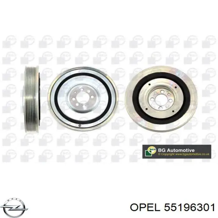 Koło pasowe wału korbowego 55196301 Opel