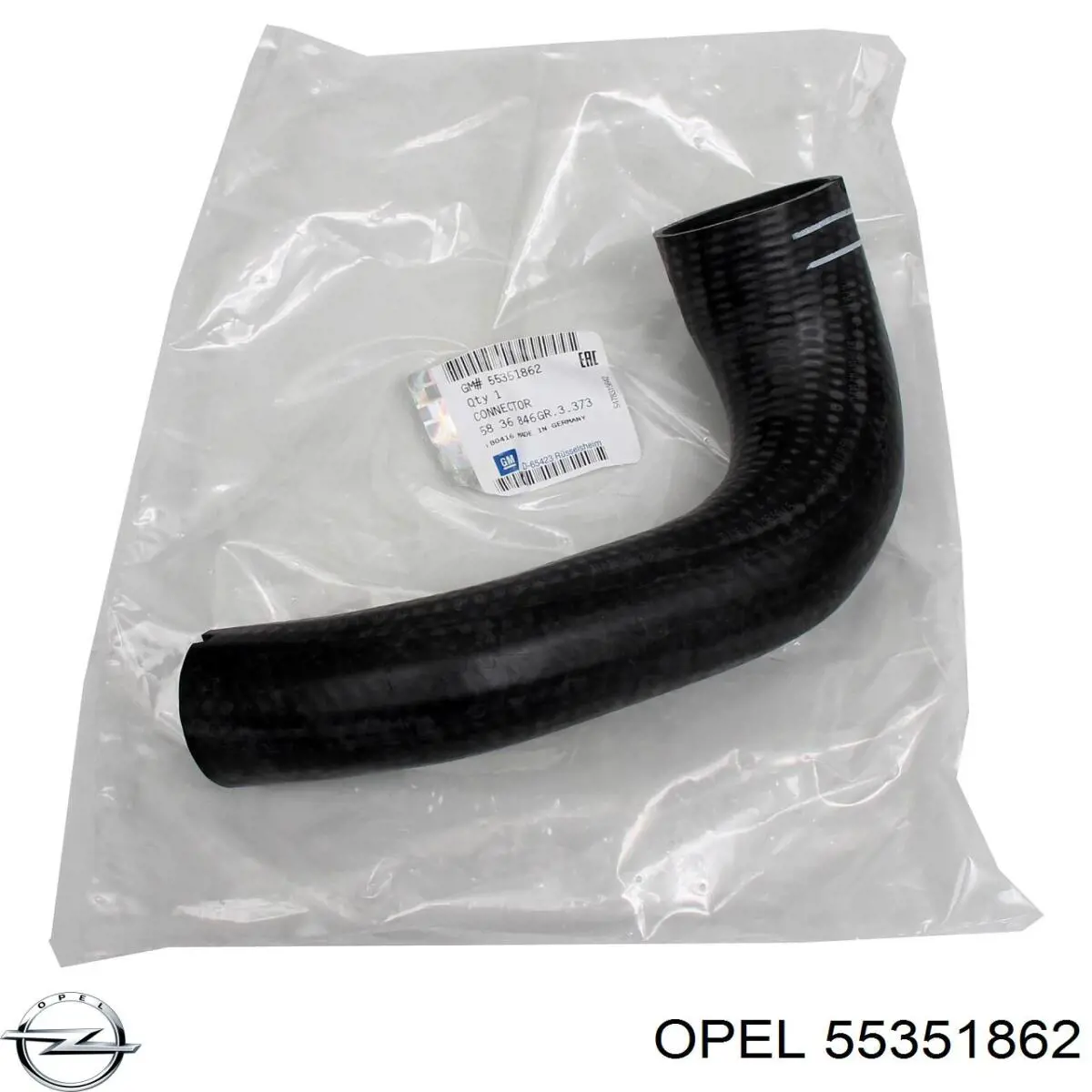 55351862 Opel Przewód (króciec) intercoolera