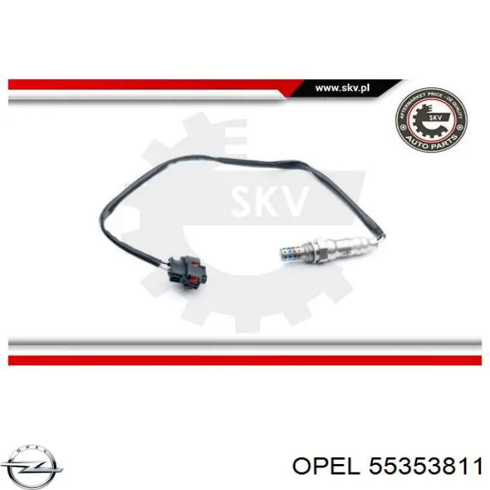 Sonda lambda czujnik tlenu przed katalizatorem Opel 55353811 cena, od 56,26 USD
