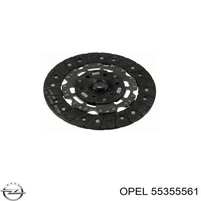 Tarcza sprzęgła Opel 55355561 cena, od 136,73 USD