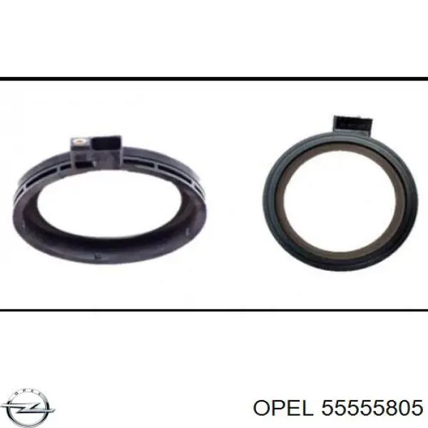Uszczelniacz wału korbowego silnika tylny 55555805 Opel