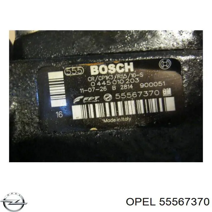 Pompa wtryskowa wysokiego ciśnienia Opel 55567370 cena, od 219,63 USD