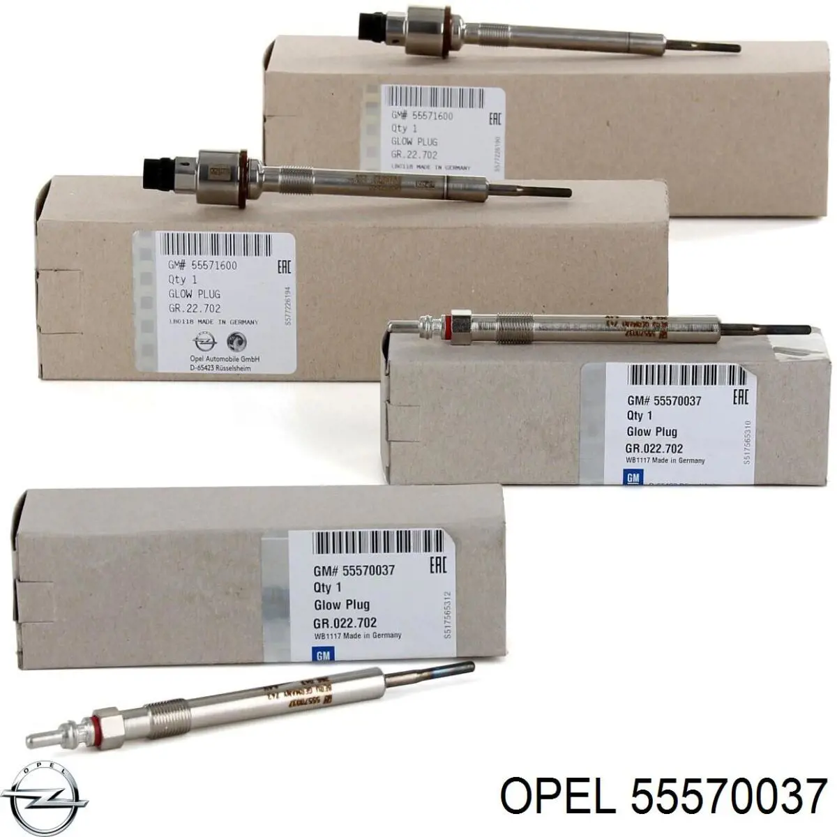 Świeca żarowa Opel 55570037 cena, od 15,61 USD