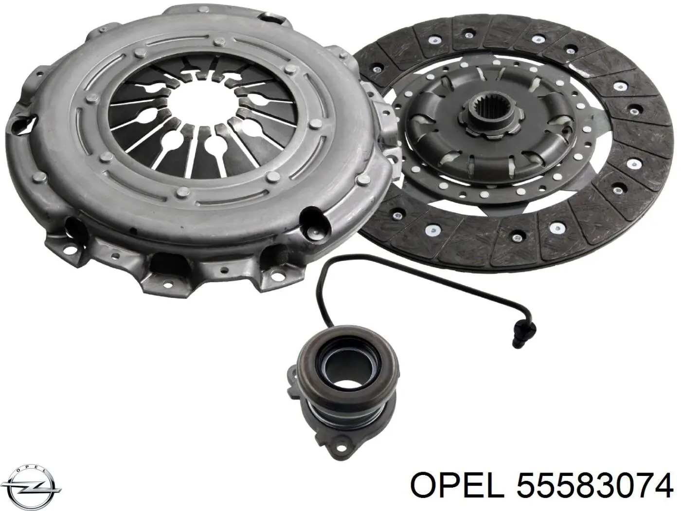 55583074 Opel cylinder roboczy sprzęgła (wysprzęglik w komplecie z łożyskiem wyciskowym)