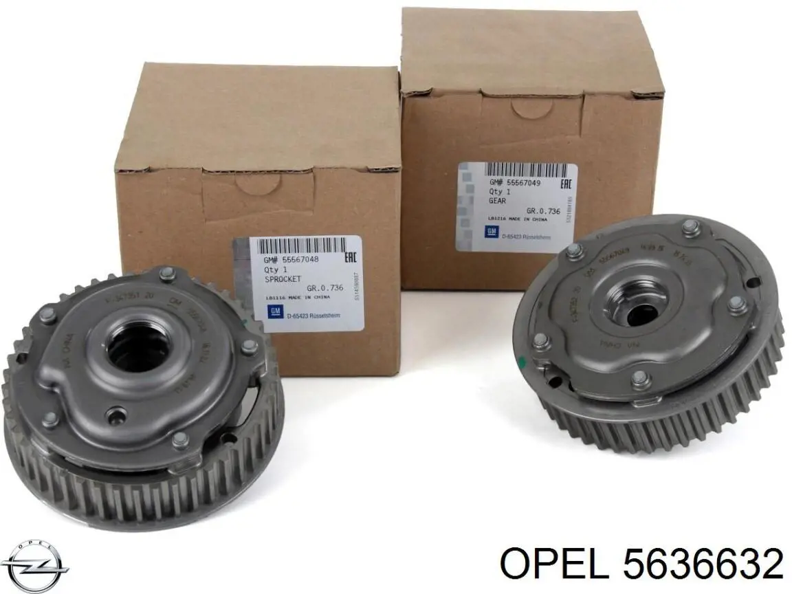 Koło zębate walcowe wału rozrządu silnika, dolotowego (ssącego) Opel 5636632 cena, od 102,55 USD