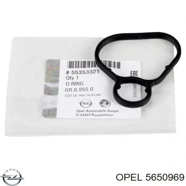 5650969 Opel Uszczelka pierścieniowa chłodnicy oleju