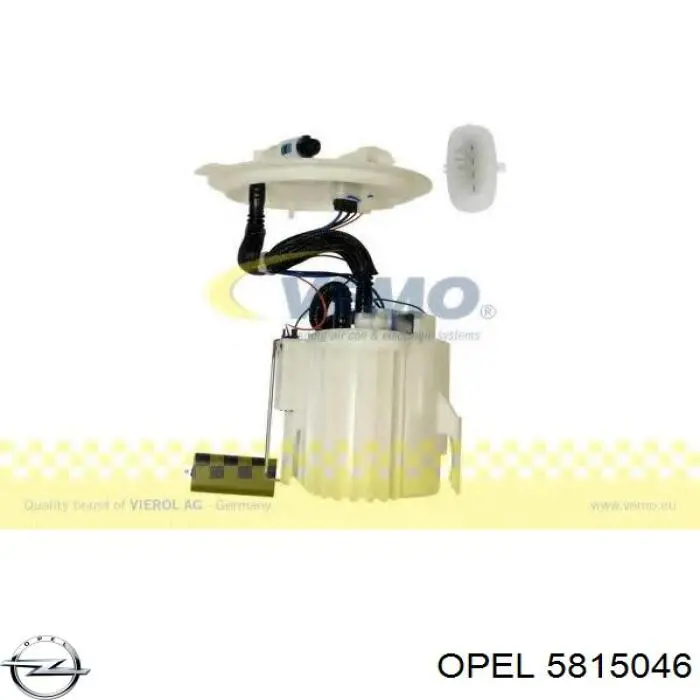 Do koszyka 5815046 Opel Moduł pompy paliwowej z czujnikiem poziomu paliwa