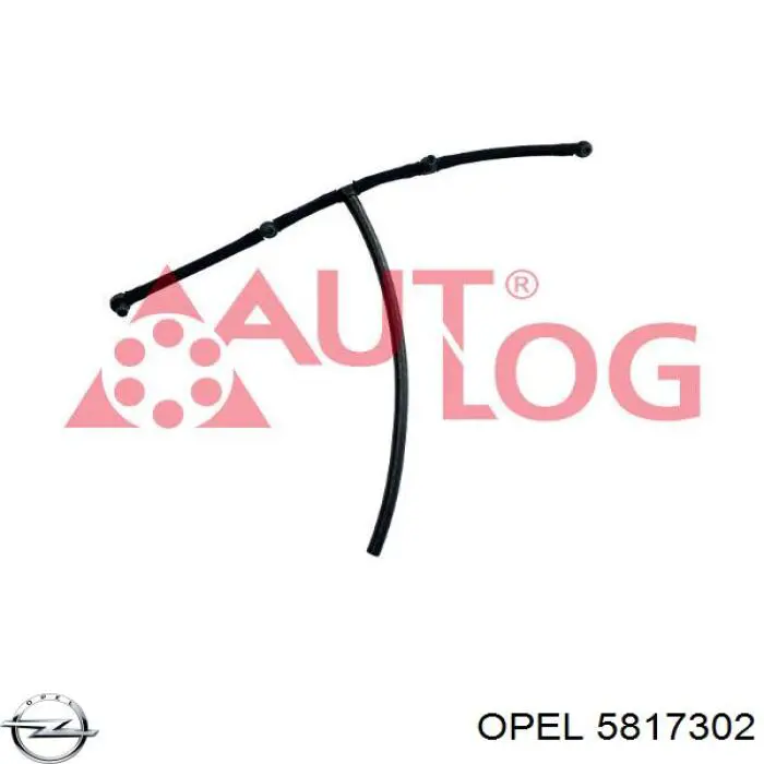 Rurka paliwa, zwrotna od wtryskiwaczy Opel 5817302 cena, od 41,05 USD