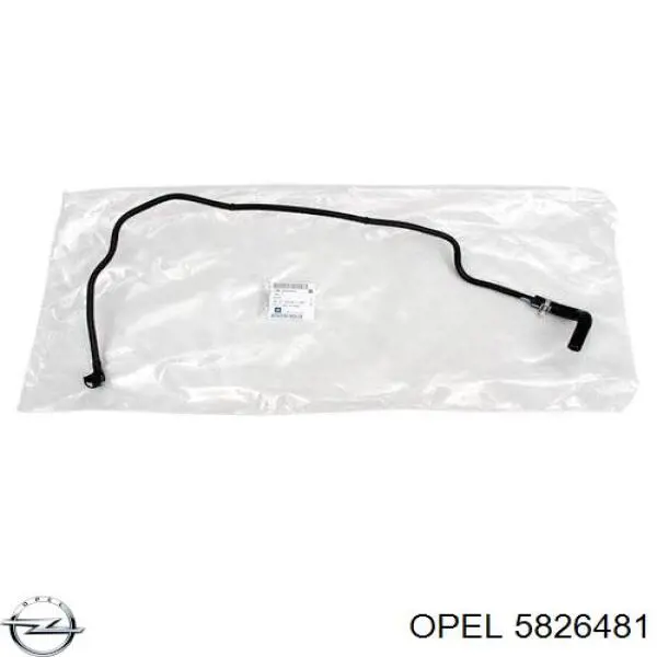 Do koszyka 5826481 Opel Przewód (króciec) ogrzewania przepustnicy