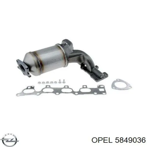 Kolektor wydechowy Opel 5849036 cena, od 479,25 USD
