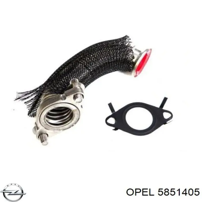 Do koszyka 5851405 Opel Wąż (przewód) chłodnicy EGR, doprowadzenie