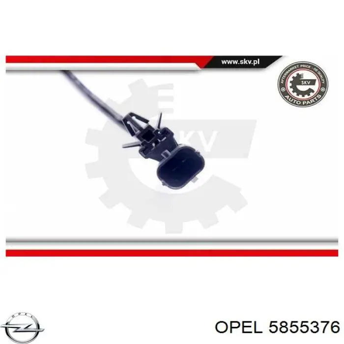 Do koszyka 5855376 Opel Czujnik temperatury spalin po filtrze cząstek stałych