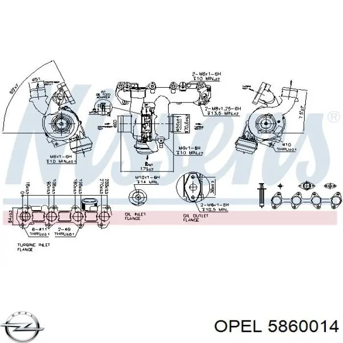5860014 Opel Turbina