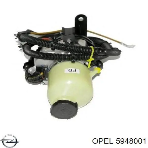 Do koszyka 5948001 Opel Pompa wspomagania hydraulicznego kierownicy