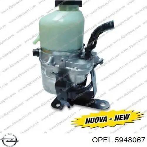 Do koszyka 5948233 Opel Pompa wspomagania hydraulicznego kierownicy