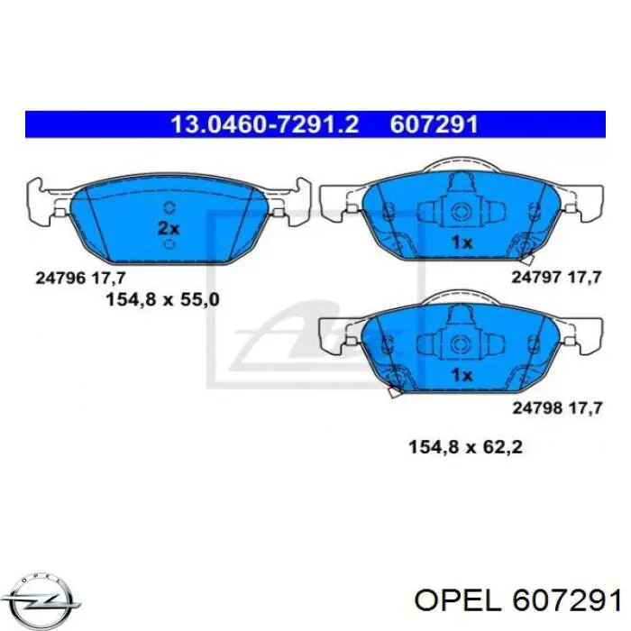 607291 Opel pokrywa zaworowa