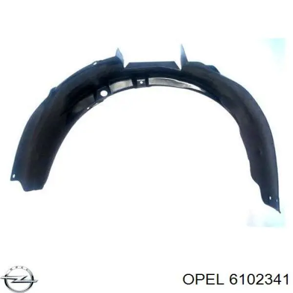 Do koszyka 6102341 Opel Nadkole błotnika przedniego prawe