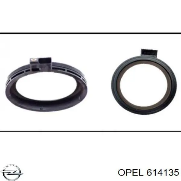 Do koszyka 614135 Opel Uszczelniacz wału korbowego silnika tylny