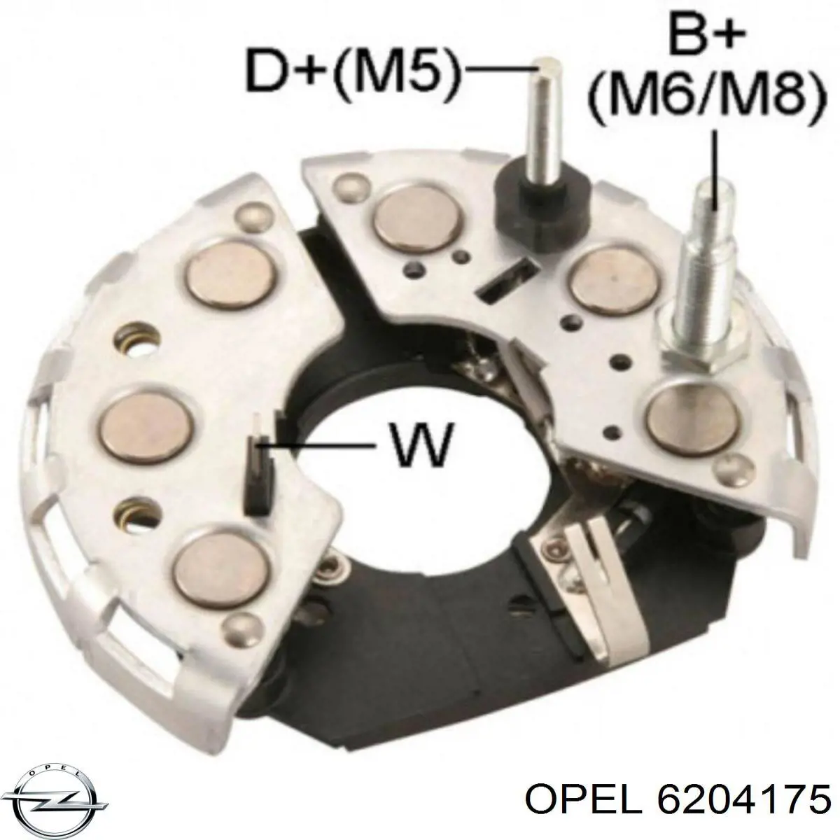 6204175 Opel alternator