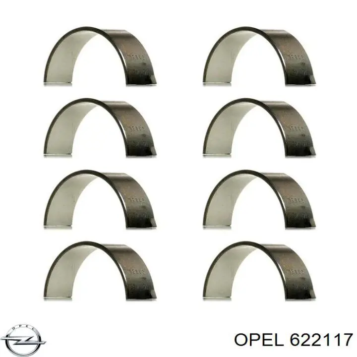 Panewki korbowodowe wału korbowego, zestaw, 2. naprawa (+0,50) do Opel Astra K 