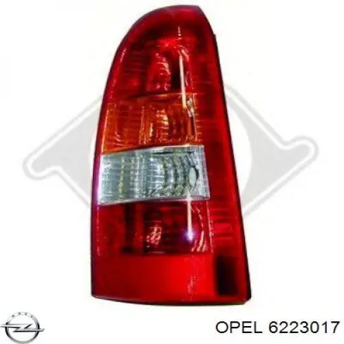 Lampa zespolona tylna lewa Opel 6223017 cena, od 56,18 USD