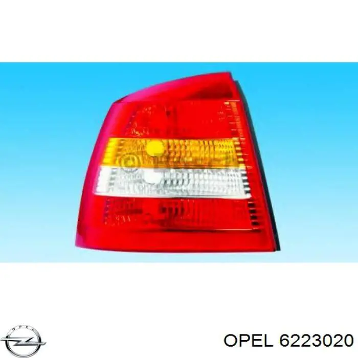 6223020 Opel Lampa zespolona tylna prawa