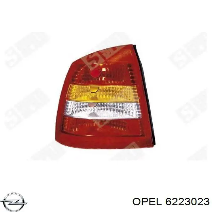 Do koszyka 6223023 Opel Lampa zespolona tylna lewa