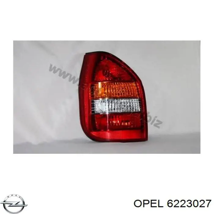 Lampa zespolona tylna lewa Opel 6223027 cena, od 64,70 USD