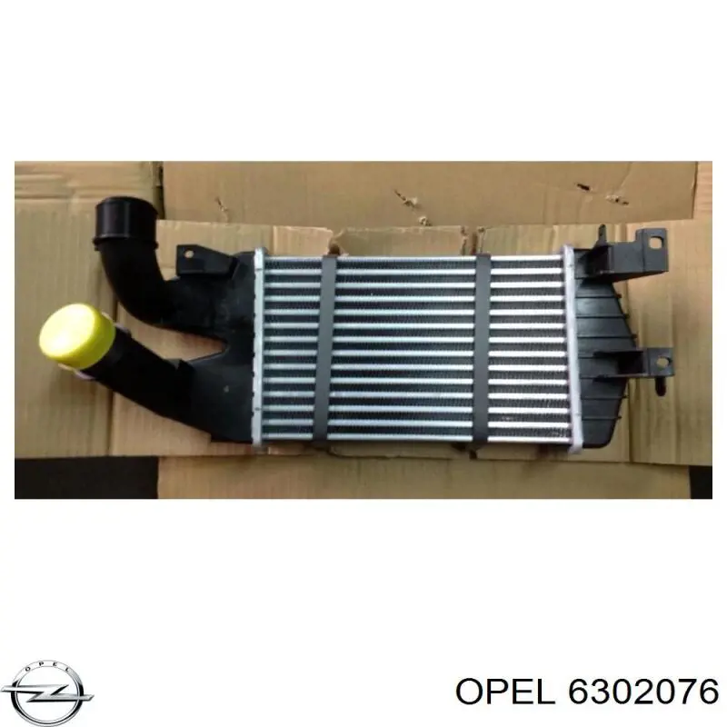 Do koszyka 6302076 Opel Chłodnica intercoolera