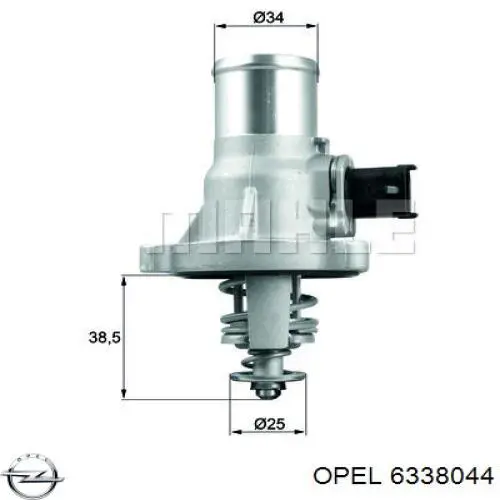 Obudowa termostatu 6338044 Opel