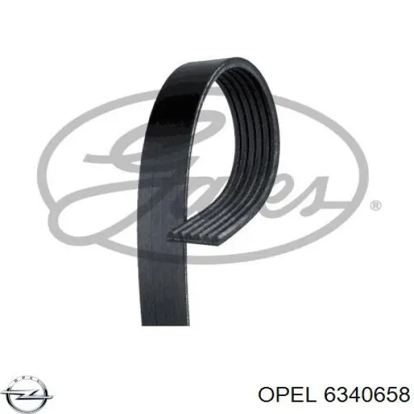 Do koszyka 6340658 Opel Pas napędowy mechanizmów
