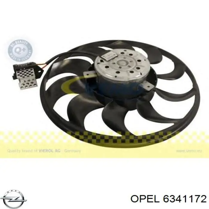Wentylator (wirnik) chłodnicy Opel 6341172 cena, od 40,86 USD