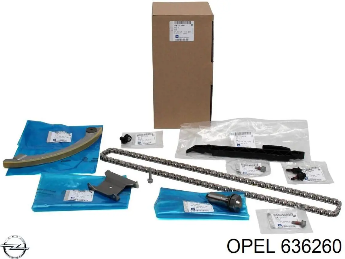 Łańcuch rozrządu, zestaw Opel 636260 cena, od 143,18 USD
