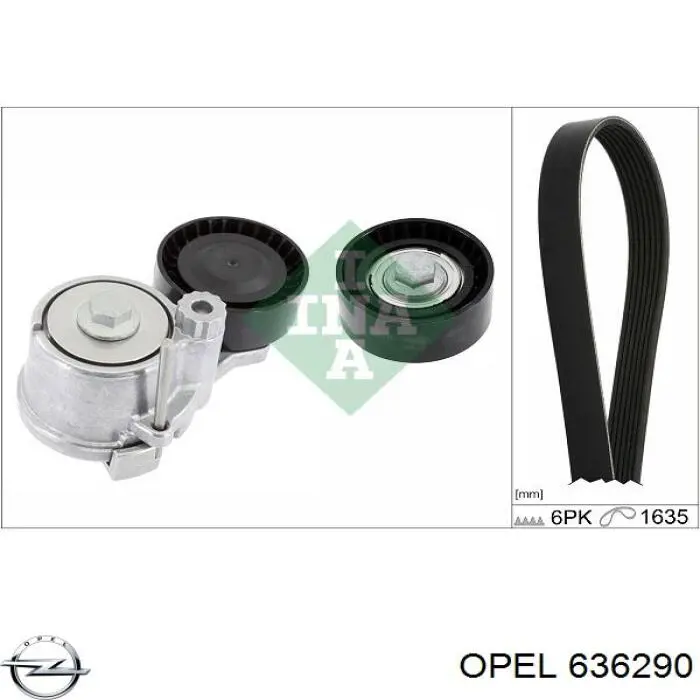 Rolka prowadząca, kierunkowa paska napędowego Opel 636290 cena, od 15,47 USD