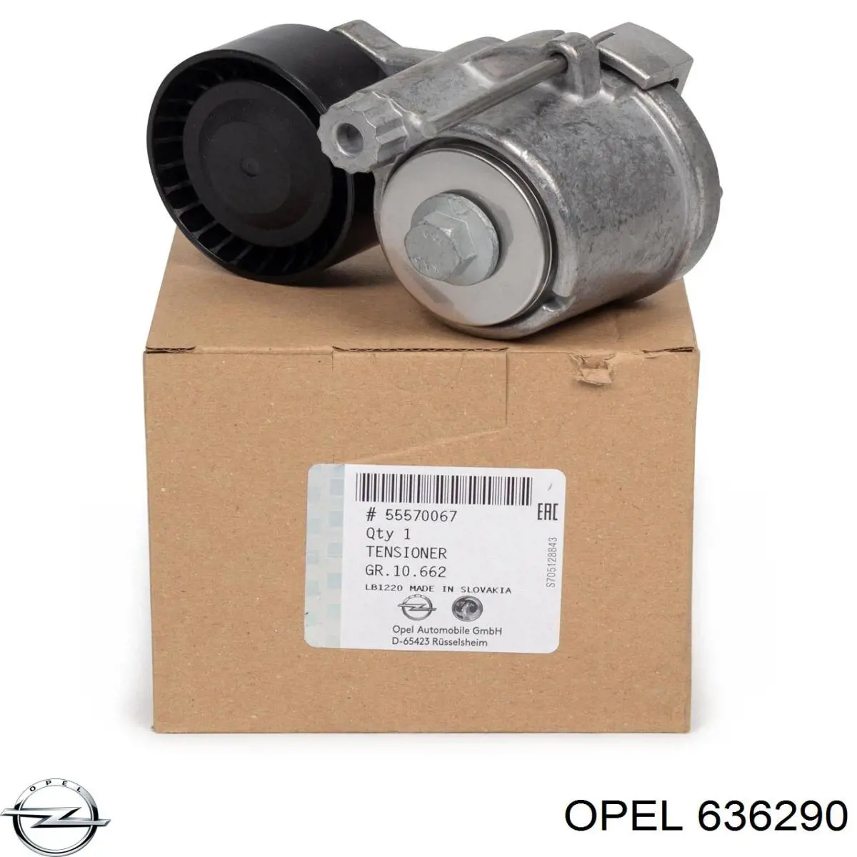 Do koszyka 636290 Opel Rolka prowadząca, kierunkowa paska napędowego