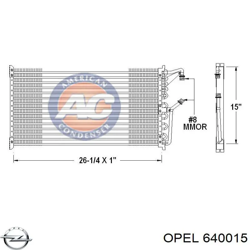 640015 Opel kompensator hydrauliczny (popychacz hydrauliczny, popychacz zaworu)