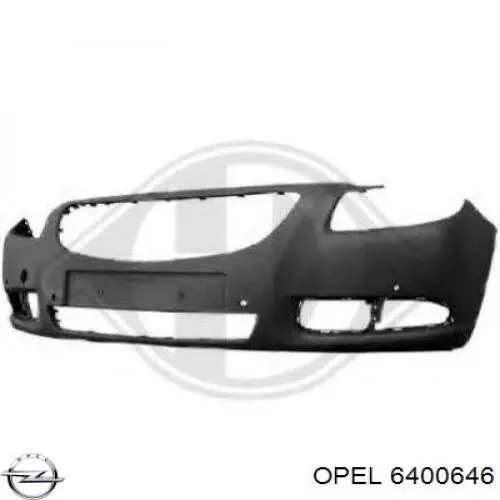 6400646 Opel Zderzak przedni