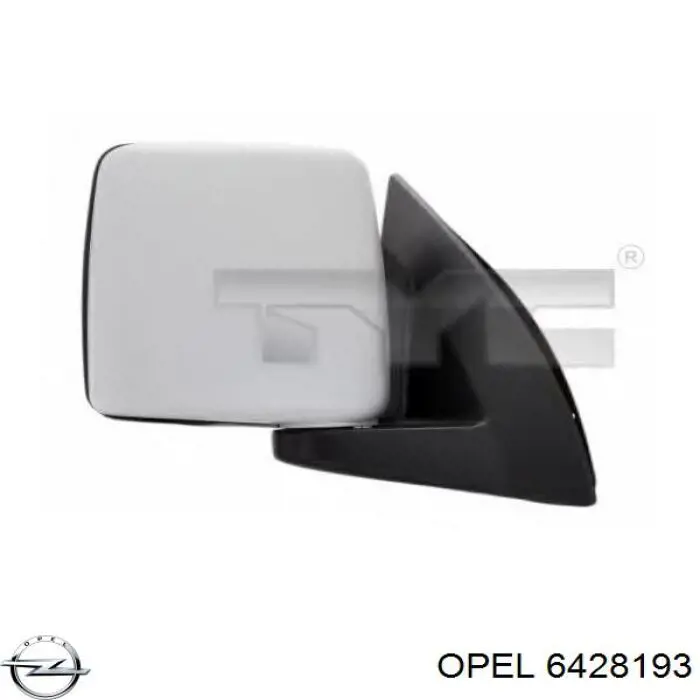 Do koszyka 6428193 Opel Lusterko wsteczne prawe