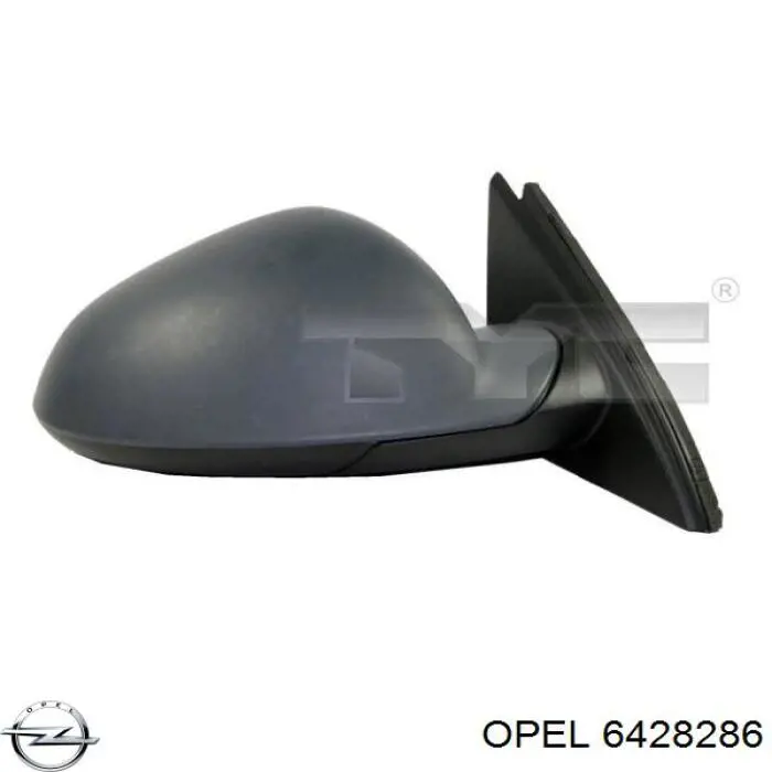 Lusterko wsteczne lewe Opel 6428286 cena, od 68,10 USD