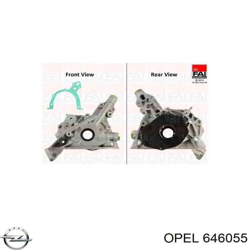 Pompa oleju Opel 646055