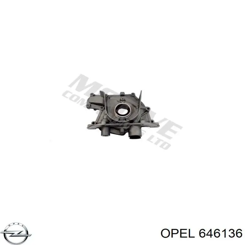 Do koszyka 646136 Opel Pompa oleju