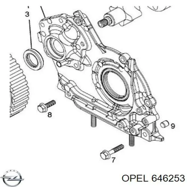 646253 Opel pompa oleju