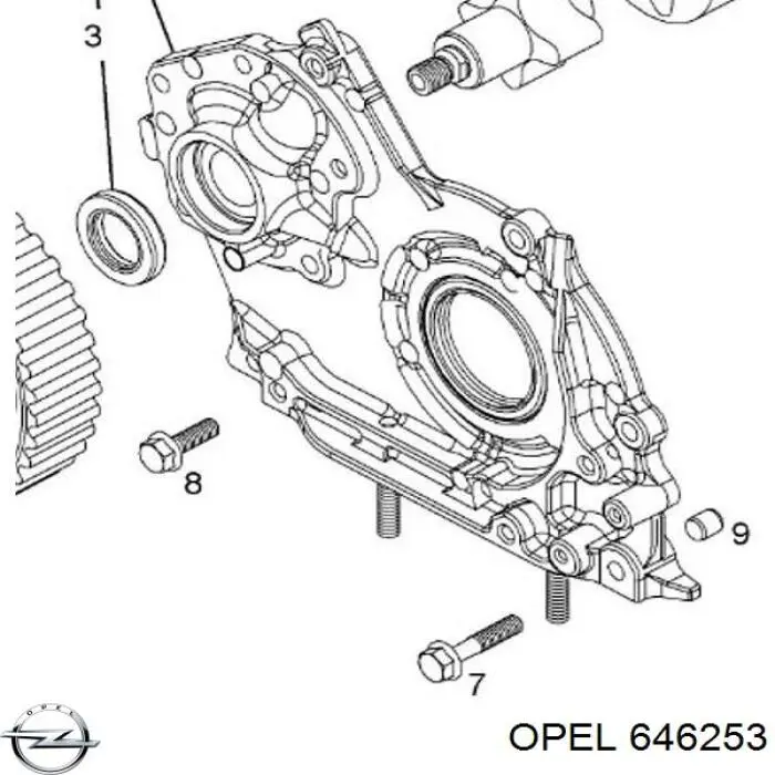 Pompa oleju Opel 646253 cena, od 135,43 USD