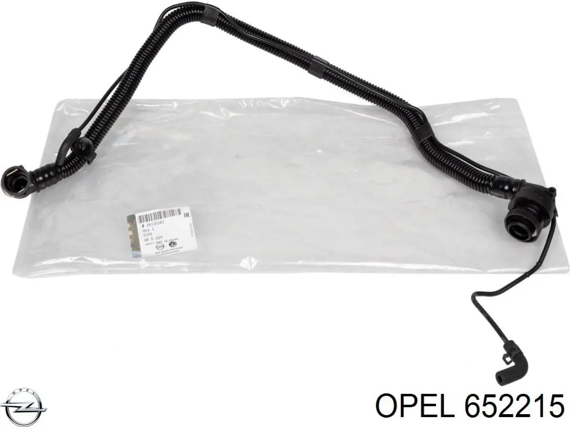 652215 Opel Króciec wentylacji kadłuba (separatora oleju)