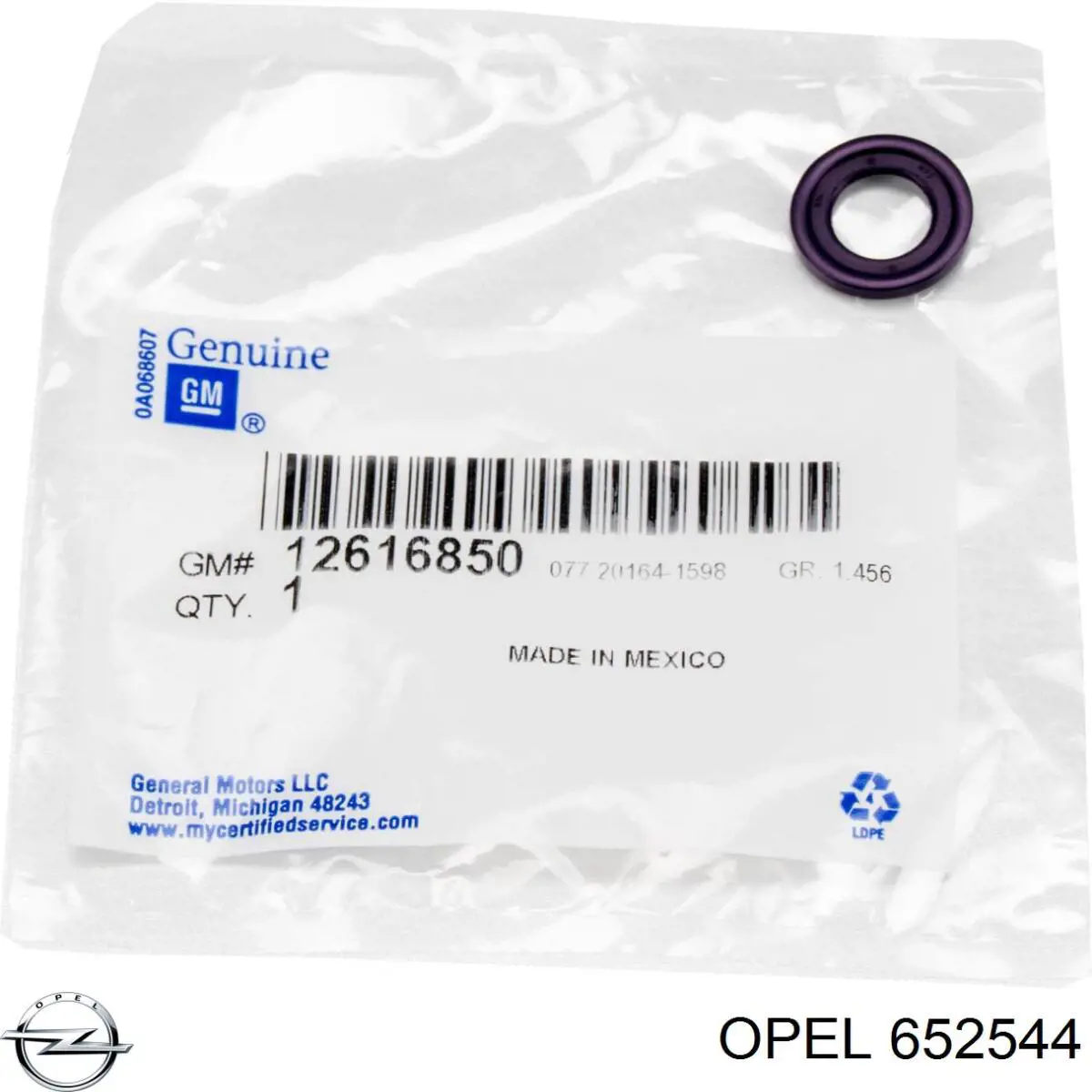 Uszczelka korka miski olejowej Opel 652544 cena, od 0,56 USD